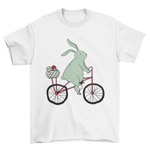 Easter Bunny on Bike T-shirt