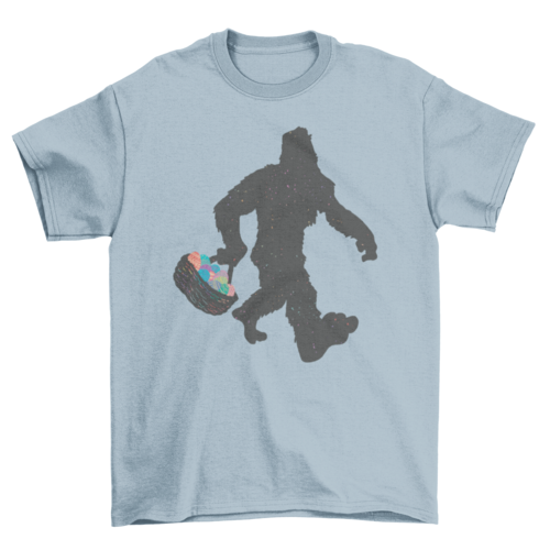 Bigfoot With Easter Basket T-shirt