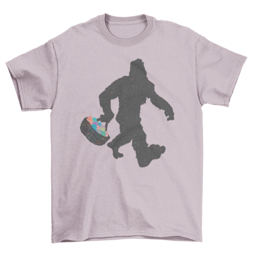 Bigfoot With Easter Basket T-shirt