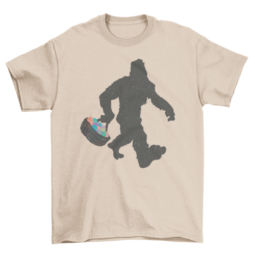 Bigfoot With Easter Basket T-shirt