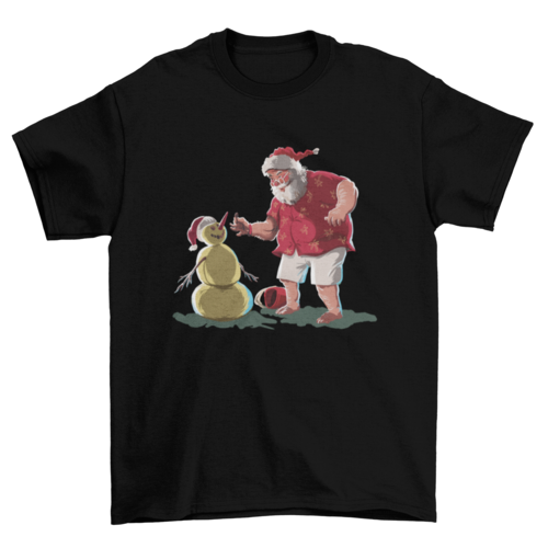 Santa & Snowman Christmas Tee