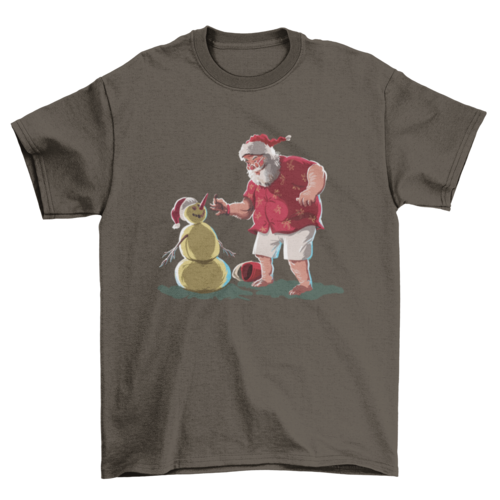 Santa & Snowman Christmas Tee