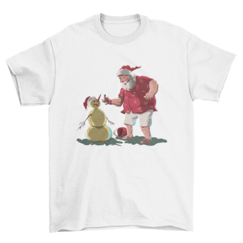 Santa & Snowman Christmas Tee