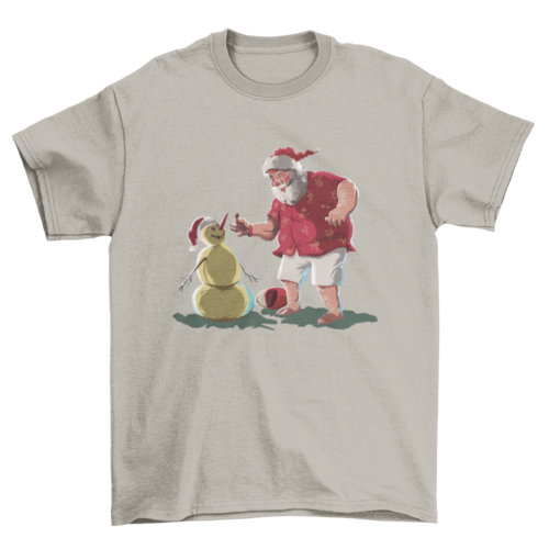 Santa & Snowman Christmas Tee