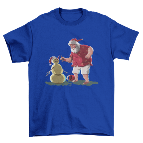 Santa & Snowman Christmas Tee