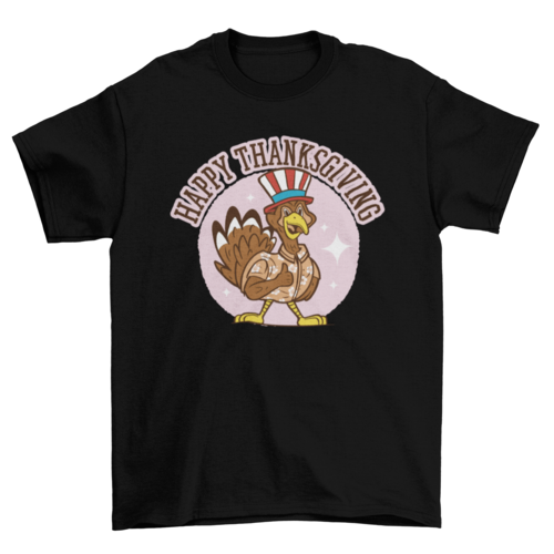 Patriotic Turkey Thanksgiving T-shirt