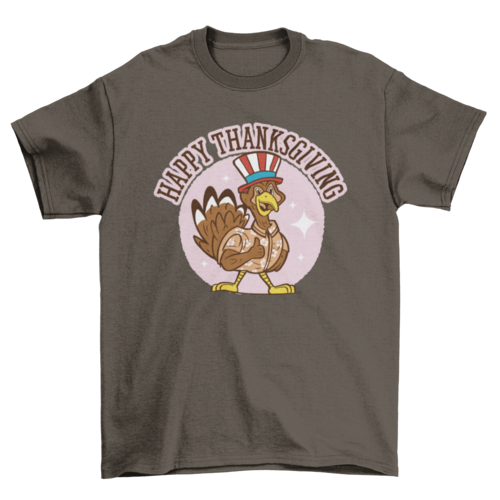Patriotic Turkey Thanksgiving T-shirt