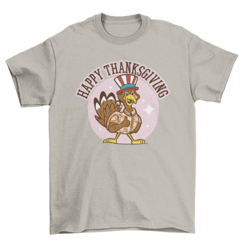 Patriotic Turkey Thanksgiving T-shirt