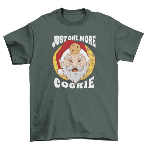 "Just One More Cookie" Santa Tee