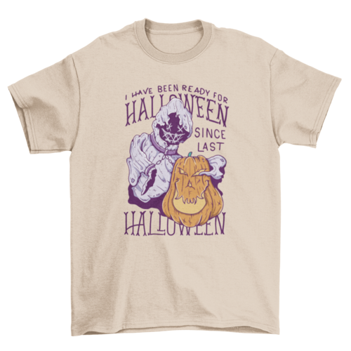 Ghost & Pumpkin Halloween T-shirt