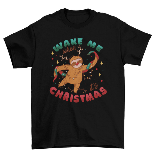 Christmas Sloth T-shirt