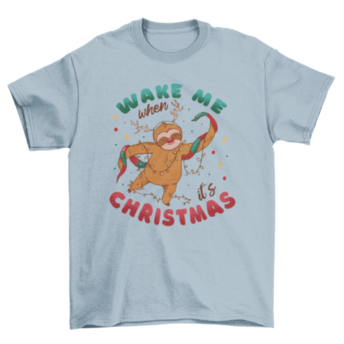 Christmas Sloth T-shirt