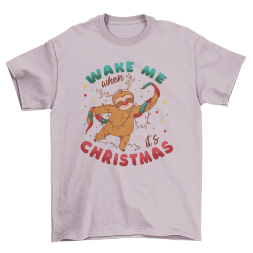 Christmas Sloth T-shirt