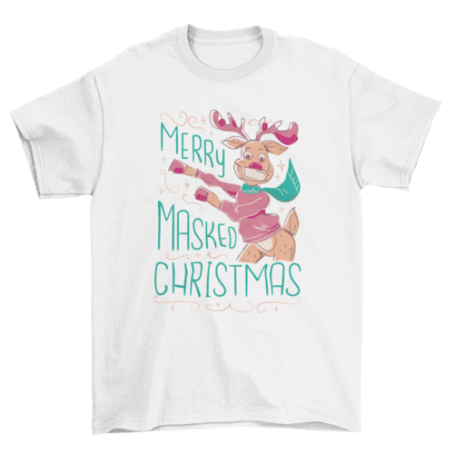 Merry Masked Christmas T-shirt