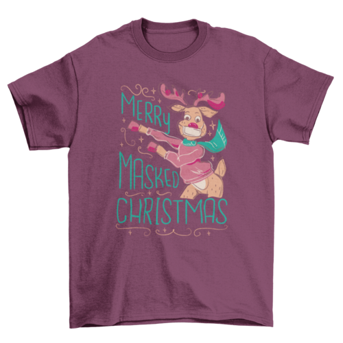 Merry Masked Christmas T-shirt