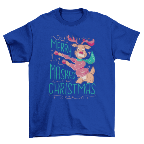 Merry Masked Christmas T-shirt