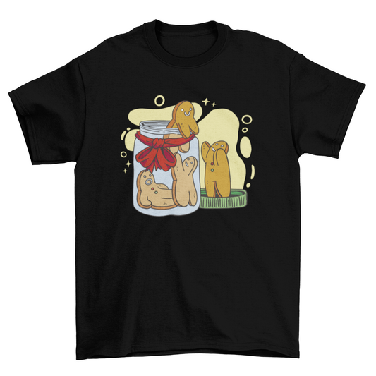 Gingerbread Man Cookie Jar T-shirt