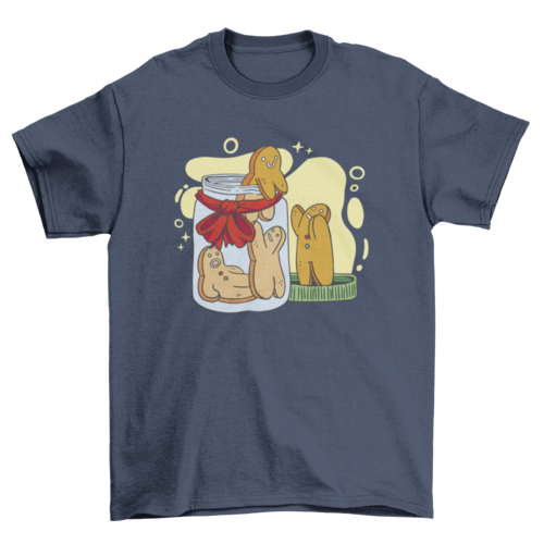 Gingerbread Man Cookie Jar T-shirt