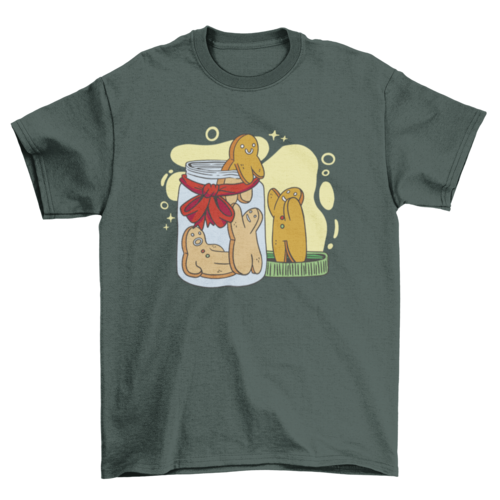 Gingerbread Man Cookie Jar T-shirt