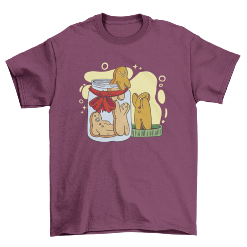 Gingerbread Man Cookie Jar T-shirt