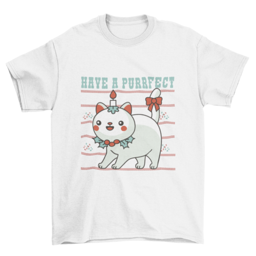 Purrfect Christmas T-shirt