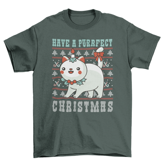 Purrfect Christmas T-shirt