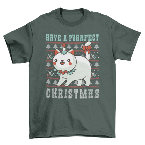 Purrfect Christmas T-shirt