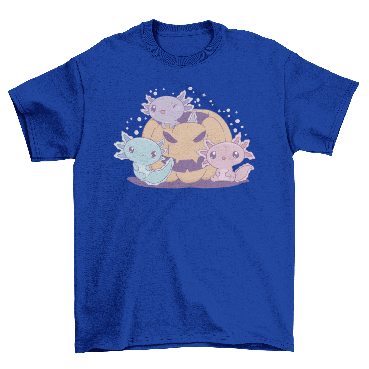 Axolotls Halloween Pumpkin T-shirt