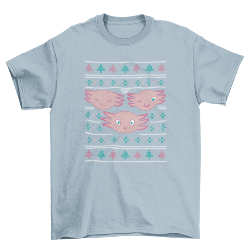 Axolotl Christmas T-shirt