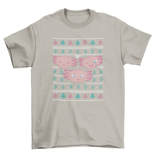 Axolotl Christmas T-shirt