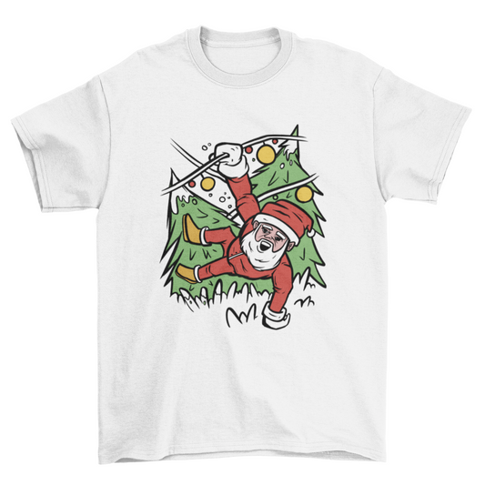 Santa Claus in Christmas Lights T-shirt
