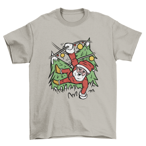 Santa Claus in Christmas Lights T-shirt