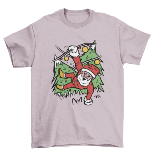 Santa Claus in Christmas Lights T-shirt