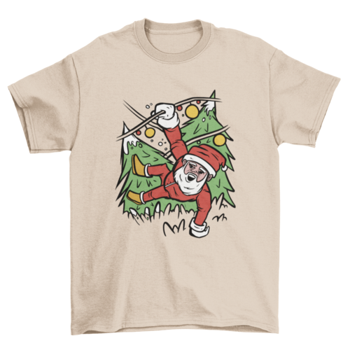 Santa Claus in Christmas Lights T-shirt