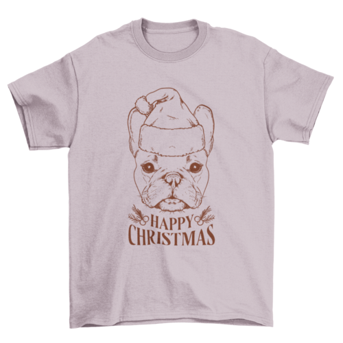 Happy Christmas Bulldog T-shirt