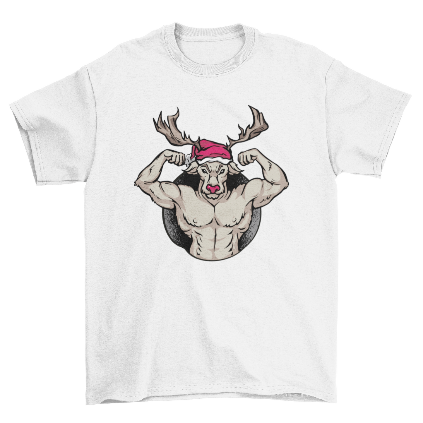 Strong Reindeer Christmas T-shirt