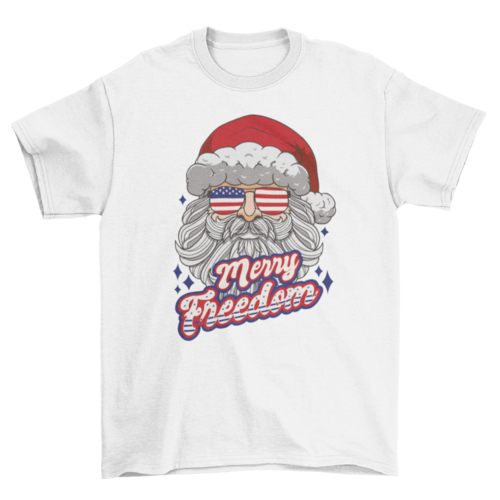 Patriotic Santa T-shirt