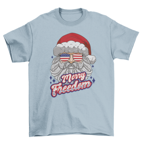 Patriotic Santa T-shirt