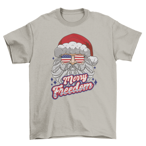 Patriotic Santa T-shirt