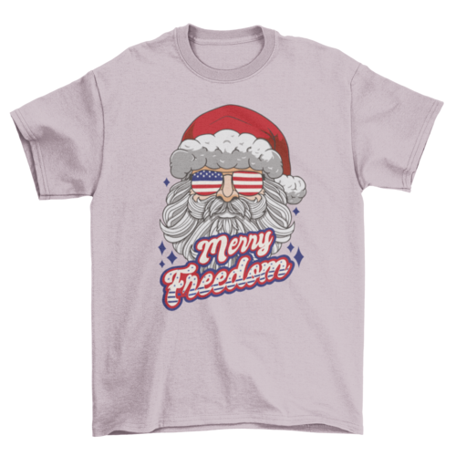 Patriotic Santa T-shirt