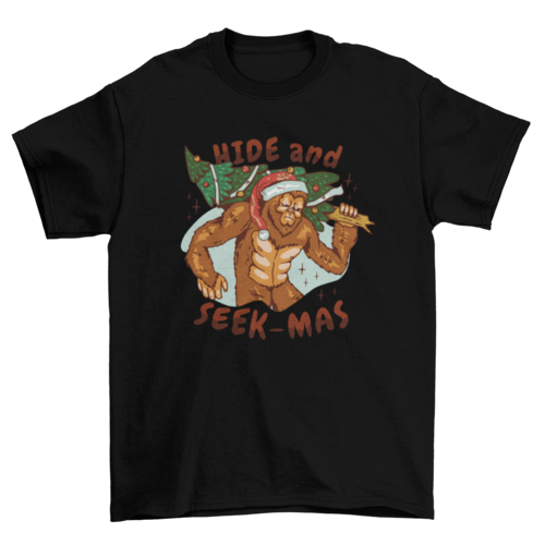 Christmas Bigfoot T-shirt