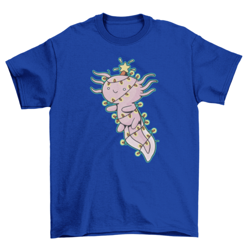 Axolotl in Christmas Lights T-shirt