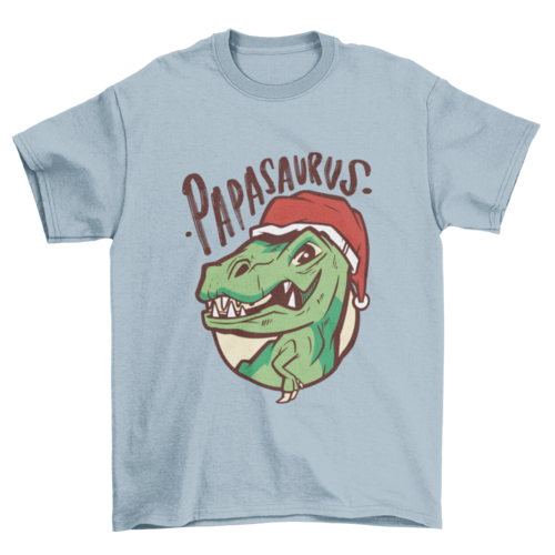 Papasaurus Christmas Tee