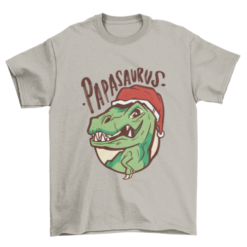 Papasaurus Christmas Tee