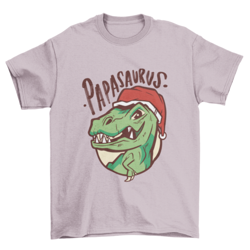 Papasaurus Christmas Tee