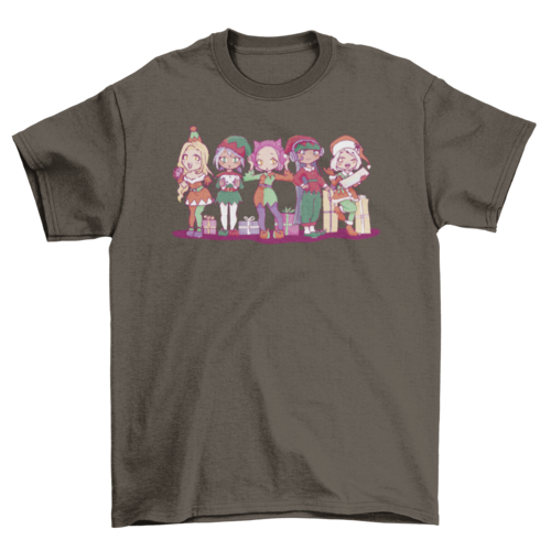 Anime Elves Christmas T-shirt