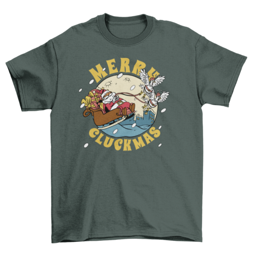 Merry Cluckmas Christmas T-shirt