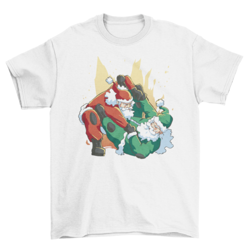 Santas Fight Christmas T-shirt