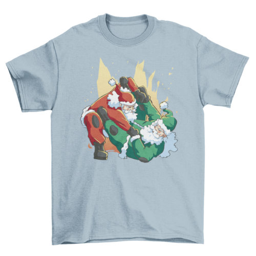 Santas Fight Christmas T-shirt