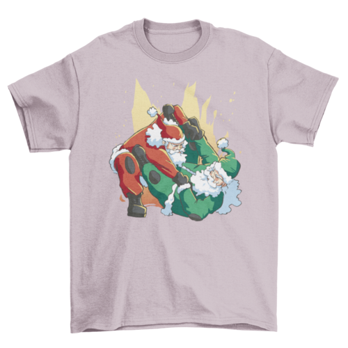 Santas Fight Christmas T-shirt